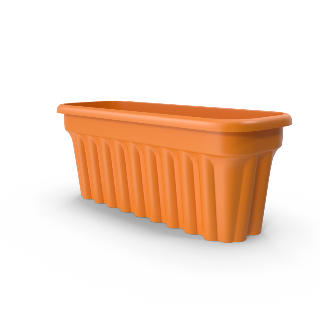 Brown Plastic Brown Plant Pot.H03.2k